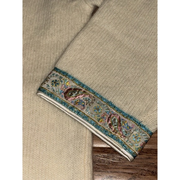 VTG Deans Lord & Taylor Hand Frame Knit Lambswool Angora Lined Sweater Sz L  42 - Picture 7 of 10